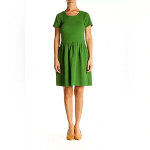 Final Price Anthropologie GANNI Green Textured Knit Drop Waist